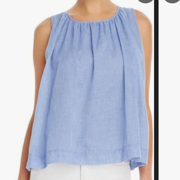 J Brand Island Midsummer sheath Blouse in Blue Dreams. Size XS Retail $148 - Picture 1 of 6